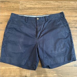 Polo by Ralph Lauren Dark Blue Flat Front Shorts